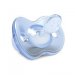 Nuvita, Zestaw 2 smoczków ortodontycznych w praktycznym pudełku niebieski + transparentny