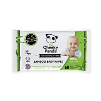 Cheeky Panda, Chusteczki nawilżane dla dzieci, 60 szt.