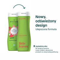 Attitude, Little Leaves, Płyn do mycia i szampon 2w1, Arbuz i Kokos, 473 ml