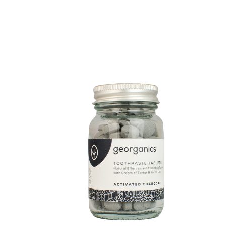 Georganics, Naturalne tabletki do mycia zębów, Activated Charcoal, 120 tabletek