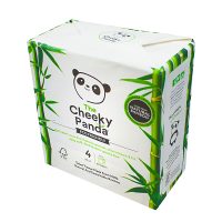 Cheeky Panda, Papier toaletowy 4 rolki - opakowanie papierowe PLASTIC FREE