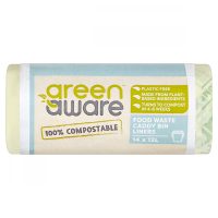 GreenAware, Kompostowalne worki na odpady spożywcze 12L, 14 szt.