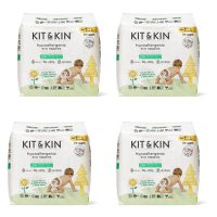 Kit and Kin, Biodegradowalne Pieluszki Jednorazowe 5 Junior (11kg +), Koala/Monkey, 28 szt.x4, KARTON