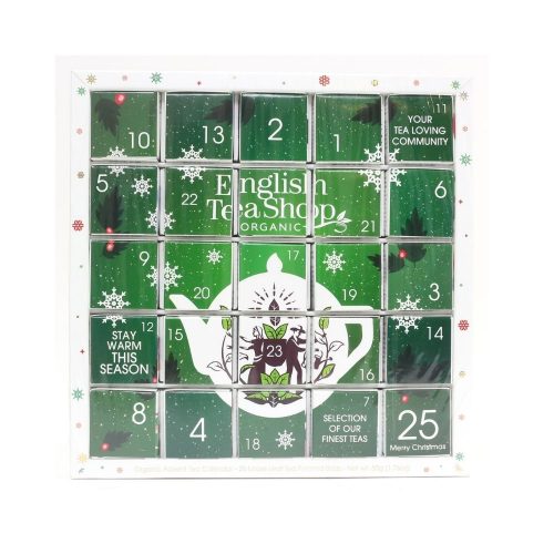English Tea Shop, Kalendarz adwentowy Green Puzzle, 25 piramidek