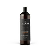 Sukin, FOR MEN  Energetyzujący żel do mycia ciała i włosów dla mężczyzn 3 w 1, 500 ml