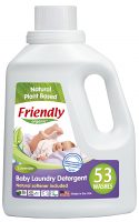 Friendly Organic, PROMOCJA 50%, Płyn do prania ubranek dziecięcych, lawendowy, 1567 ml, 53 prania TERMIN WAŻNOŚCi 12.11.2022