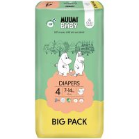 Muumi Baby, Pieluszki ekologiczne 4 (7-14kg), 69 szt. BIG PACK