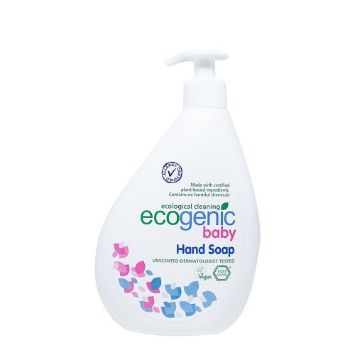 Ecogenic, Mydło do rąk w płynie dla dzieci z pompką, bezzapachowe, 500ml