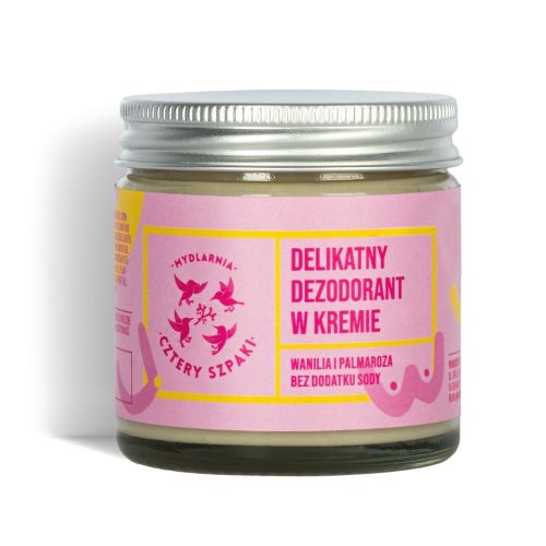 Cztery Szpaki, Delikatny Badaj się Dezodorant w kremie, 60ml