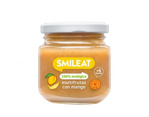 Smileat, BIO Deser wieloowocowy z ekologicznym mango, 130g