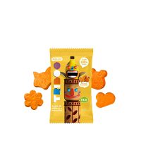 Smileat Triboo, BIO Sminolas, Żelki owocowe bez cukru Jabłko i Banan, 25g