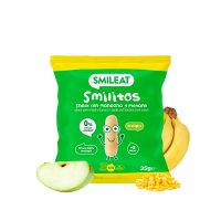 Smileat, BIO Smilitos, Chrupki kukurydziane o smaku jabłka i banana 8m+, 25g