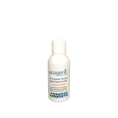 Ecogenic, Refill uniwersalnego płynu do czyszcenia różnych powierzchni, Pomarańcza, 100 ml