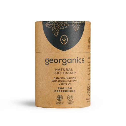 Georganics, PROMOCJA 50%, Mydło do mycia zębów, English Peppermint, 60 ml, TERMIN WAŻNOŚCI 01.10.2024