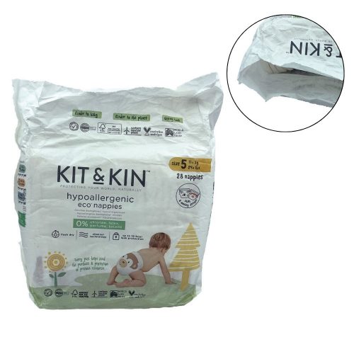 Kit and Kin, PROMOCJA 50%, Pieluszki Jednorazowe 5 Junior (11kg +), Koala/Monkey, 28 szt., OTWARTY ZGRZEW