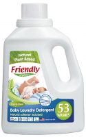 Friendly Organic, Płyn do prania ubranek dziecięcych, bezzapachowy, 1567 ml, 53 prania
