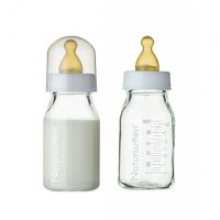 NATURSUTTEN, Butelka szklana dla niemowląt 110ml, 2 szt.